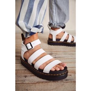 Dr. Martens Blaire Hydro Leather Gladiator Sandals Size 10